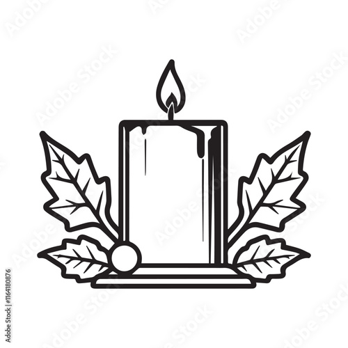Candelabras Day vector silhouette illustration