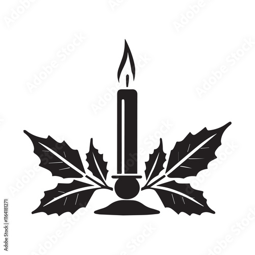 Candelabras Day vector silhouette illustration
