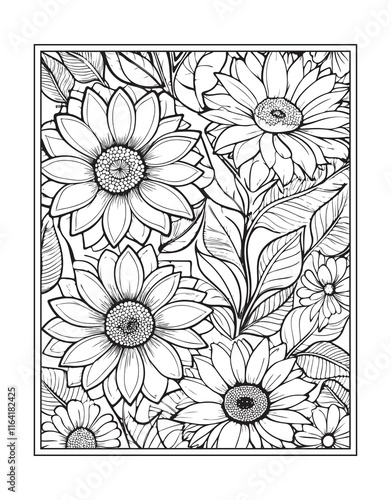 Enjoy creative relaxation with printable flower designs for adult coloring