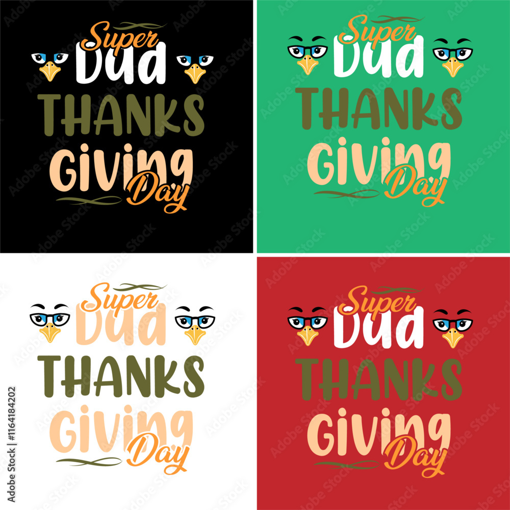 Thanksgiving day typography t shirt design template. Dad Thanksgiving day typography t shirt design template. Dad
