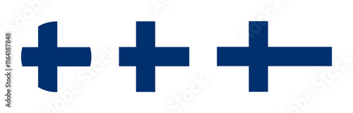 Finland flag icon set