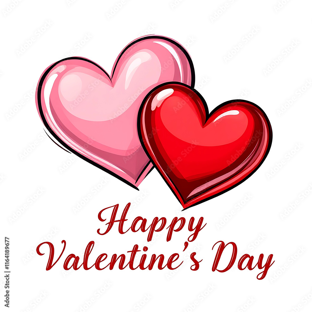 Two hearts for Happy Valentine's Day Two hearts for Happy Valentine's Day