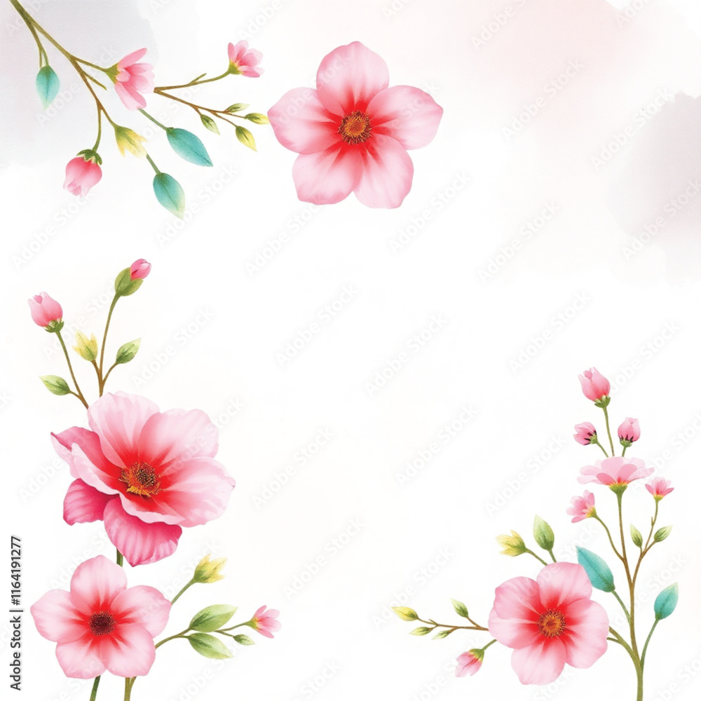pink background with flowers pink background with flowers