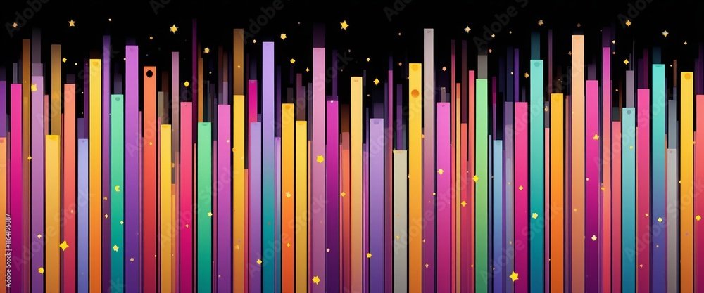 Colorful Abstract Background with Striped Pattern Colorful Abstract Background with Striped Pattern