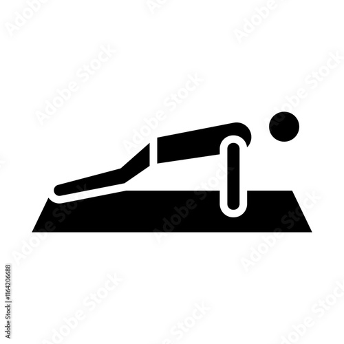 Bodyweight Vector Glyph Icon Design