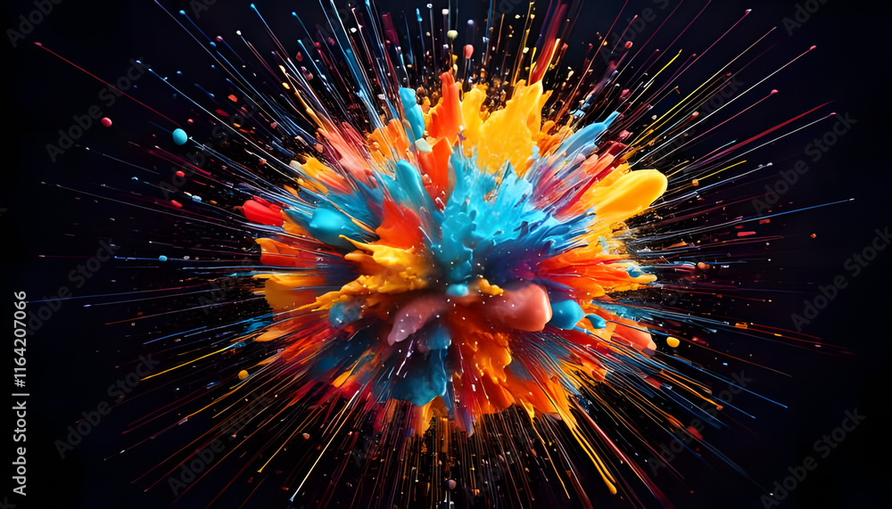 Obraz premium Paint Splash 8k Desktop Wallpaper