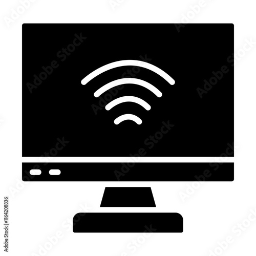 Internet Connection Vector Glyph Icon Design