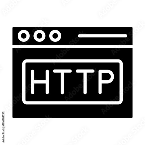 Http Vector Glyph Icon Design