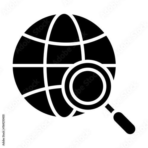 Globe Vector Glyph Icon Design