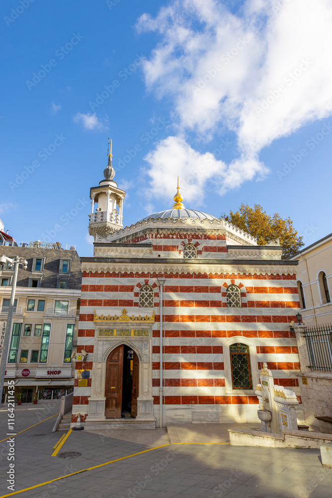 Vilayet Mosque (turkısh: nalli mescid) view in Istanbul