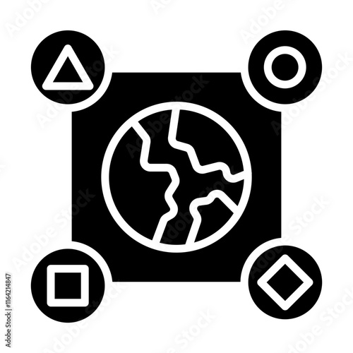 Multicultural Vector Glyph Icon Design