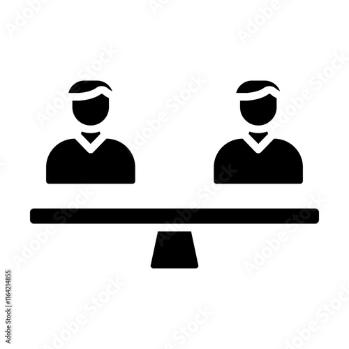 Equal Vector Glyph Icon Design