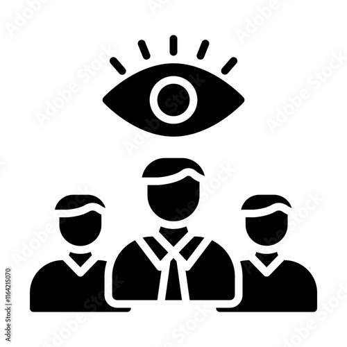Vision Vector Glyph Icon Design