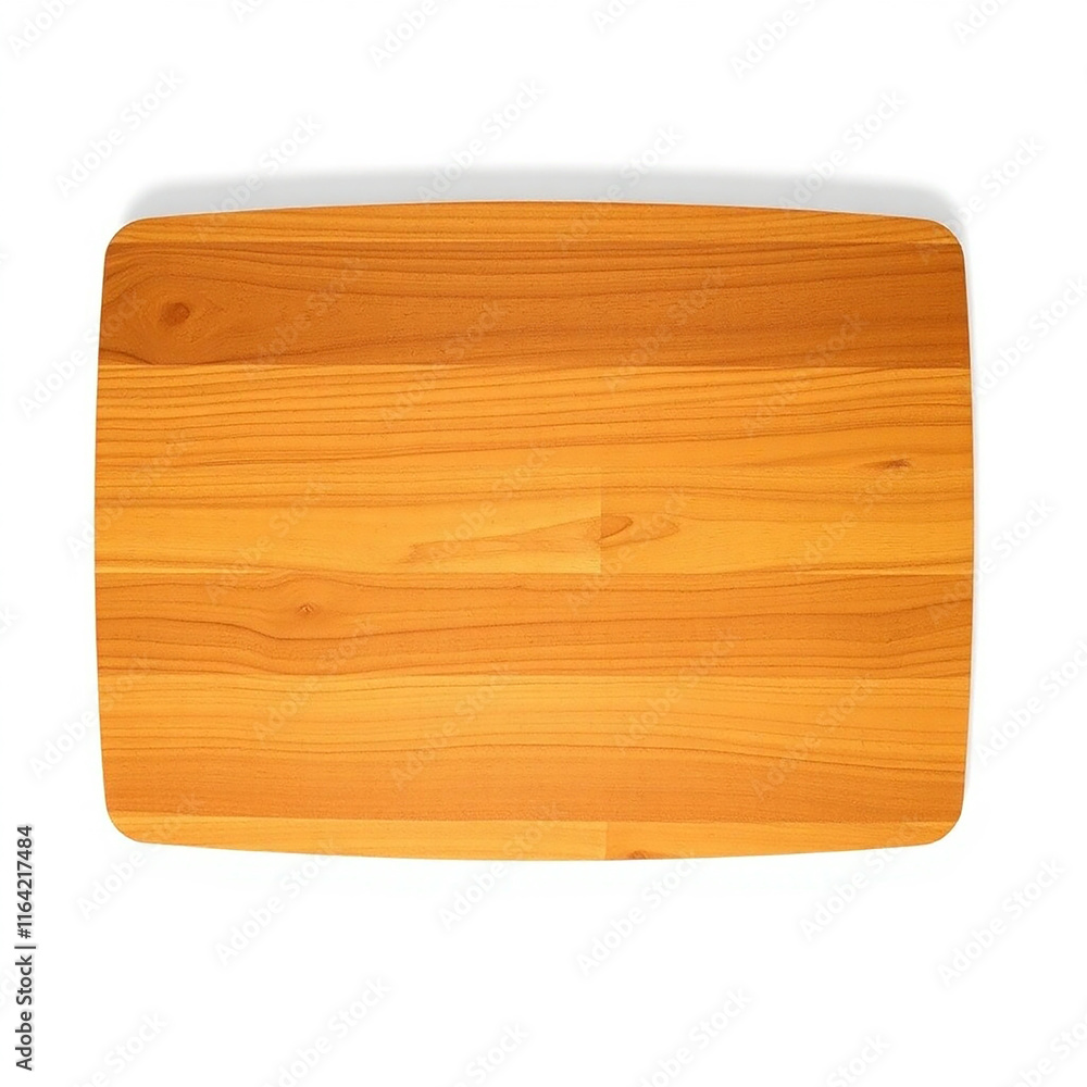 Wooden cutting board, top view. Kitchen utensil for food preparation. Wooden cutting board, top view. Kitchen utensil for food preparation.