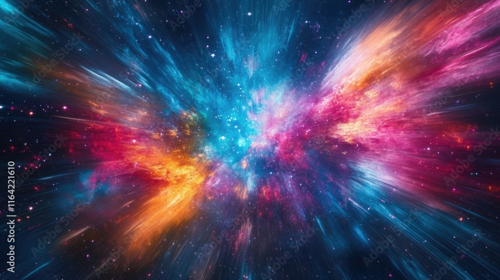 Vibrant Cosmic Explosion Vibrant Cosmic Explosion