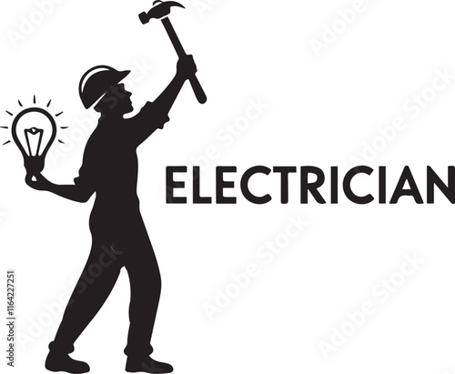  icon of an electrician silhouette