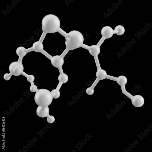 3d rendering of perfluorooctanoic acid (PFOA) is a man-made chemical. PFOA is considered a surfactant, or fluorosurfactant, due to its chemical structure photo