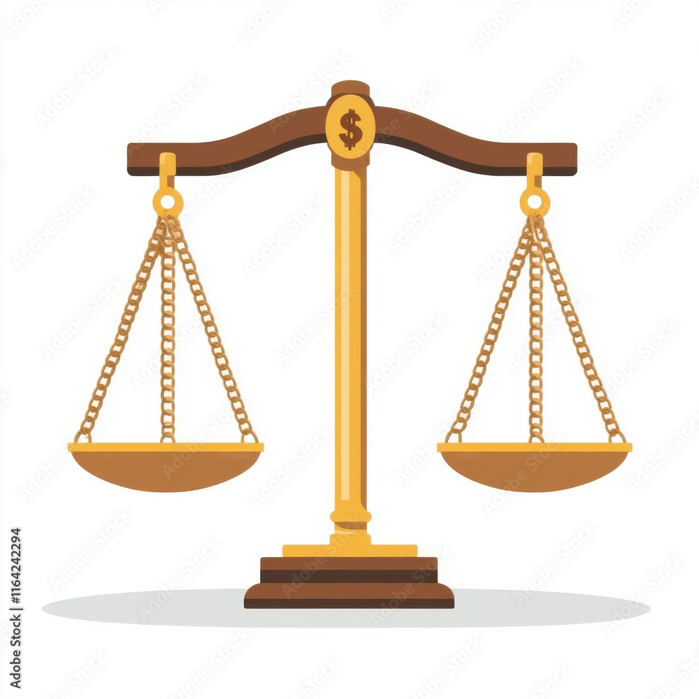 A stylized golden scale symbolizing finance and justice, emphasizing balance in monetary matters. A stylized golden scale symbolizing finance and justice, emphasizing balance in monetary matters.