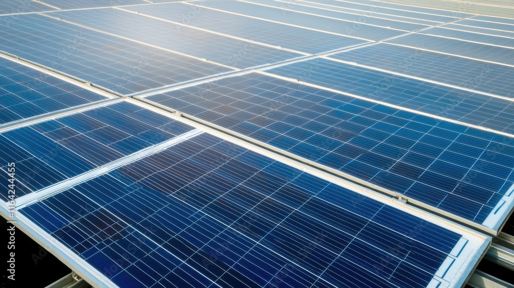 Close-up of solar panels showcasing their sleek design and efficient energy capture. Close-up of solar panels showcasing their sleek design and efficient energy capture.