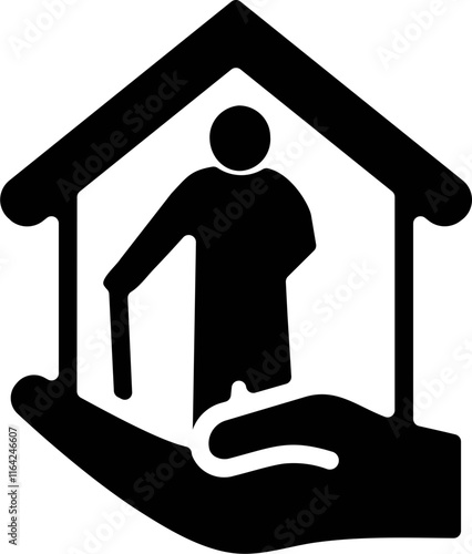 Homeless care icon