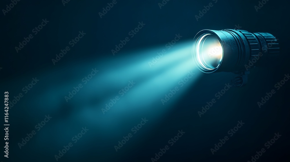 Hyperfocus on a Single Pristine Object Illuminated by a Glowing Spotlight in a Sea of Total Darkness Hyperfocus on a Single Pristine Object Illuminated by a Glowing Spotlight in a Sea of Total Darkness