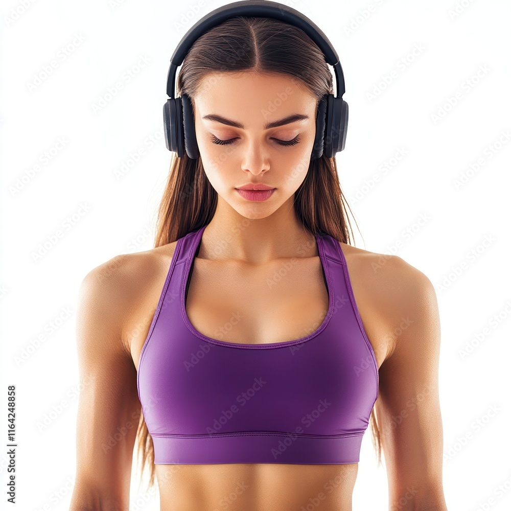 Young fitness trainer instructor sporty woman Isolated on White Background Generative AI Young fitness trainer instructor sporty woman Isolated on White Background Generative AI