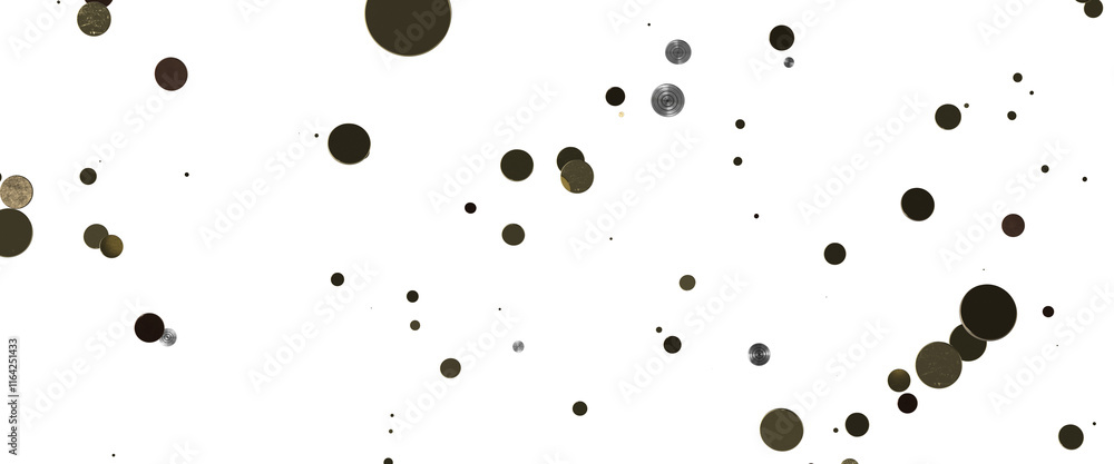 gold Celebration: Captivating 3D Illustration of Shimmering gold Confetti gold Celebration: Captivating 3D Illustration of Shimmering gold Confetti