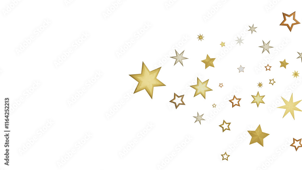 A black background with scattered golden stars of various sizes. A black background with scattered golden stars of various sizes.