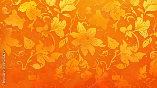 orange seamless pattern wallpaper