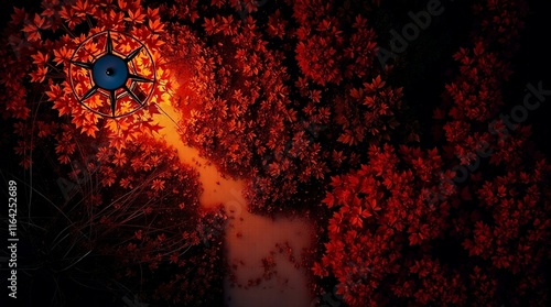 fire in the dark