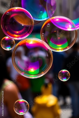 bubbles on black background