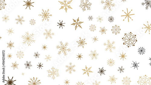 Wallpaper Mural Snowflake Symphony: Magnificent 3D Illustration Showcasing Falling Holiday Snowflakes in Harmony Torontodigital.ca
