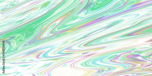Abstract background of colorful liquid liner. Abstract texture of liquid acrylic. Macro mineral stone malachite on a white background	
