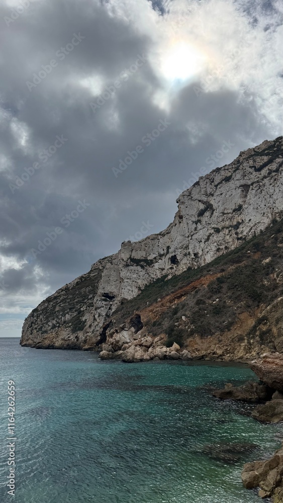 Naklejka premium seascape with rocks