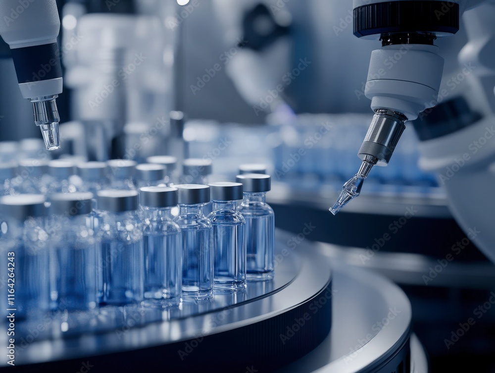 Automated Vaccine Production Line. Automated Vaccine Production Line.