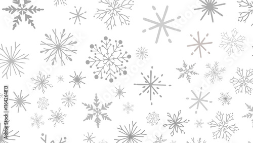 Snowflakes Falling On Snow - Winter Banner