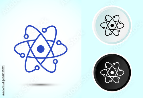Data science icon design illustration. Big data, digital tech icon