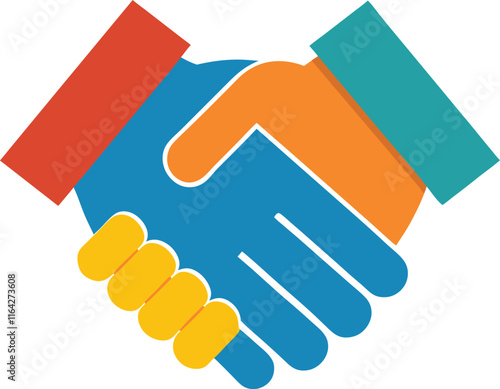 handshake icon illustration