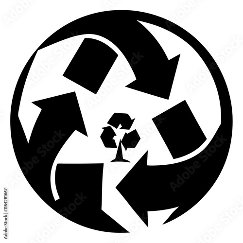 Sustainability Symbol vector silhouette photo