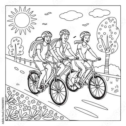 Simple, Easy, and Large Print Designs for Adults and Kids. Bold and easy coloring page