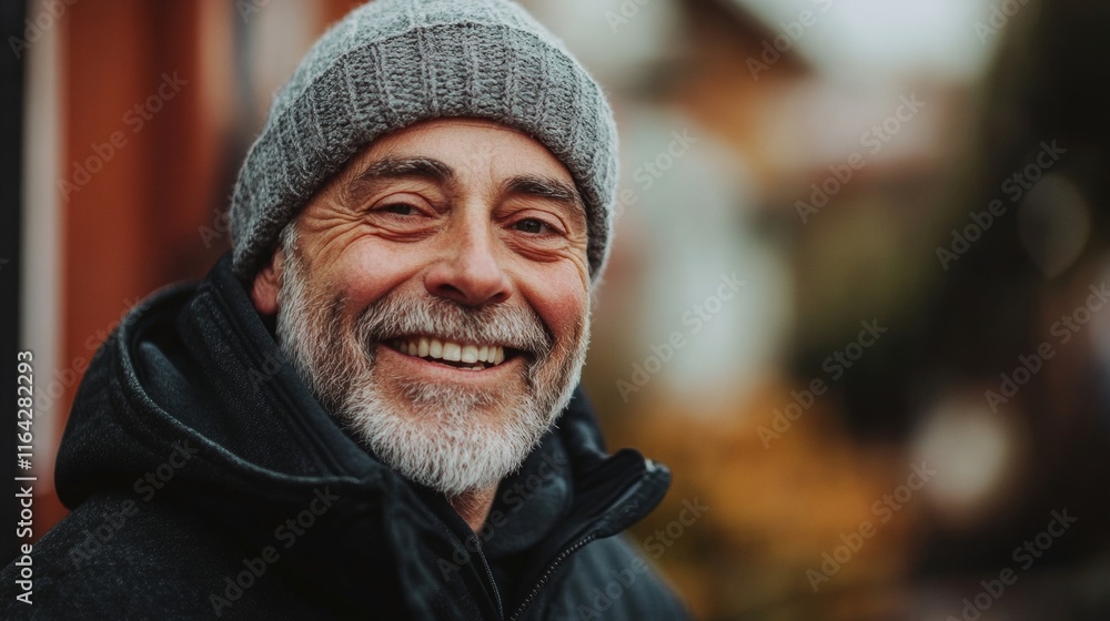 portrait of a sad elderly man outside his house during the day portrait of a sad elderly man outside his house during the day