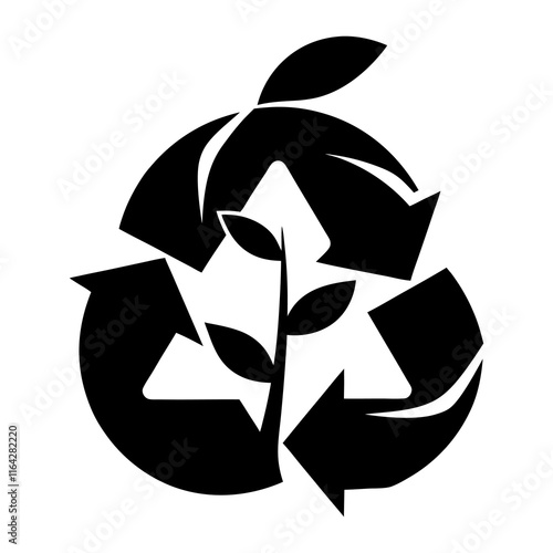 Sustainability Symbol vector silhouette photo