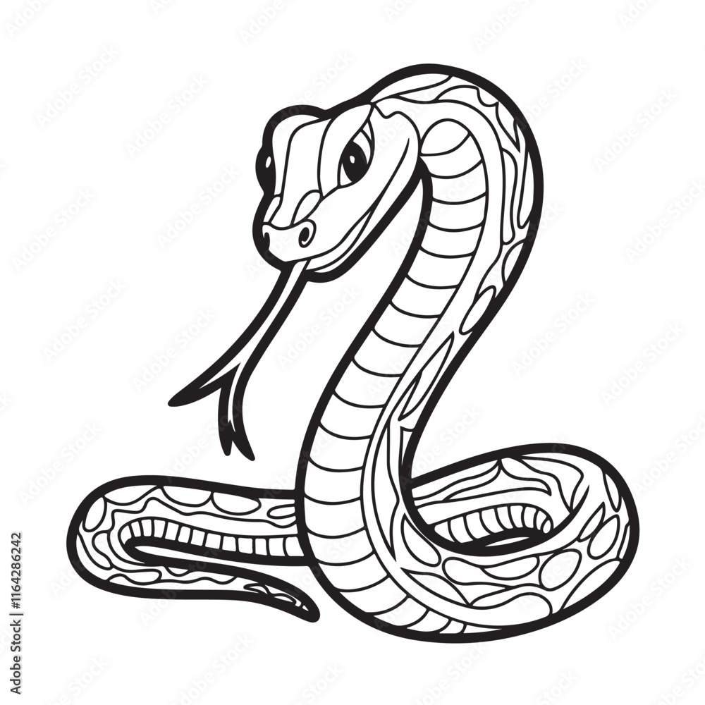 Fototapeta premium Simple, Easy, and Large Print Designs for Adults and Kids. Bold and easy coloring page