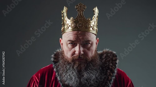 Regal Portraits of Bearded Kings photo