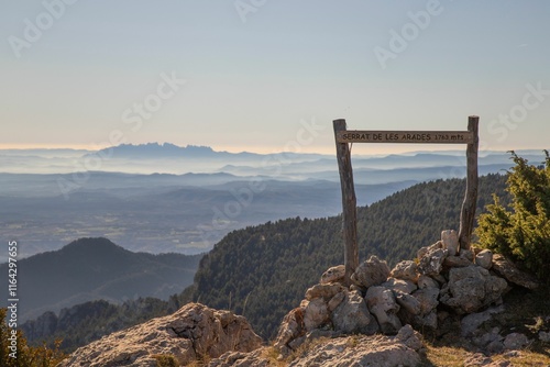 Scenic view from Serrat de les Arades. photo