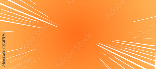 Simple dynamic orange background vector illustration.