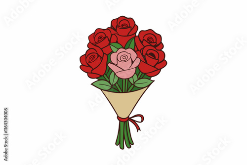 bouquet of red roses