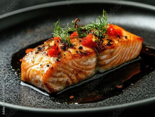 Fototapeta Naklejka Na Ścianę i Meble -  Close-up of fish on plate