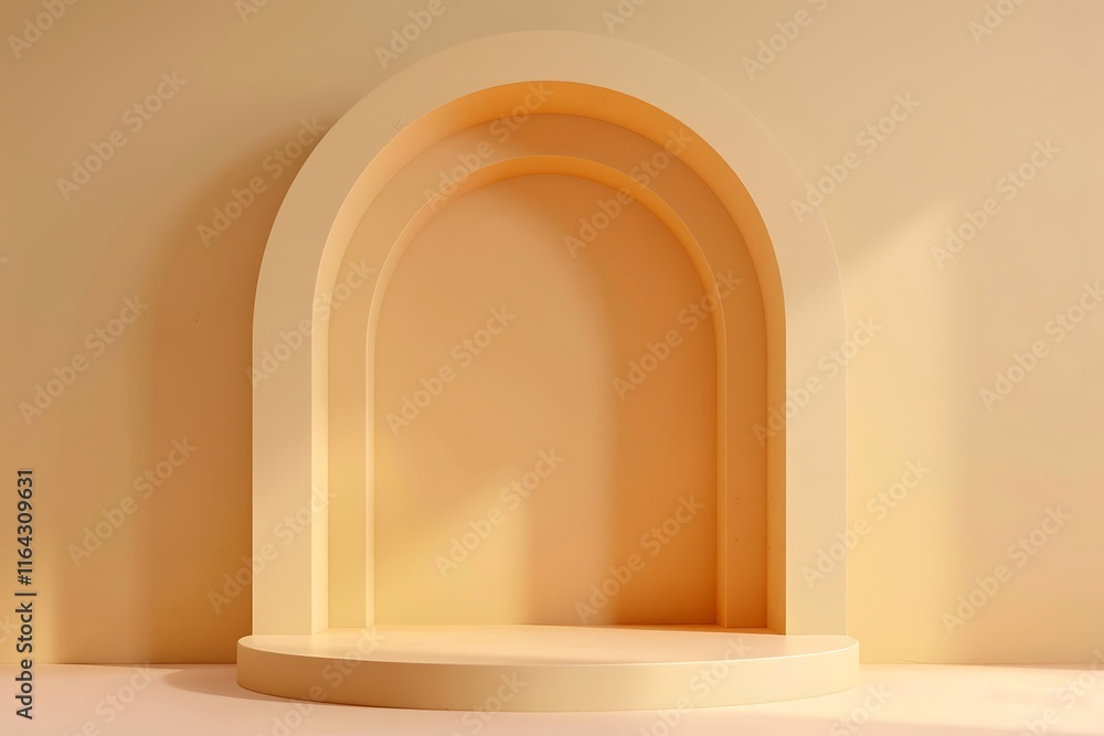 3d render, abstract background, empty podium, for product display 3d render, abstract background, empty podium, for product display