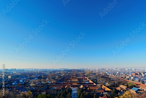 panoramic view of the city of Hebei, China photo